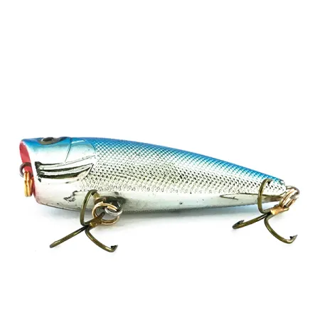 Bass Pro Shops XTS Speed Lures Popper, Plata/Azul, 7g, Topwater, #8082