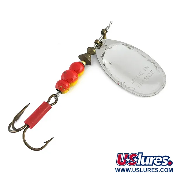 Mepps Aglia 4 Cucharilla, Plata, 9g, British French Pat, #8085