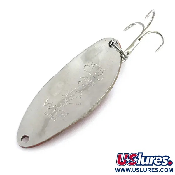 Little Cleo (Hula Girl) Cucharilla, Rojo / Blanco / Níquel, 18g, #8089