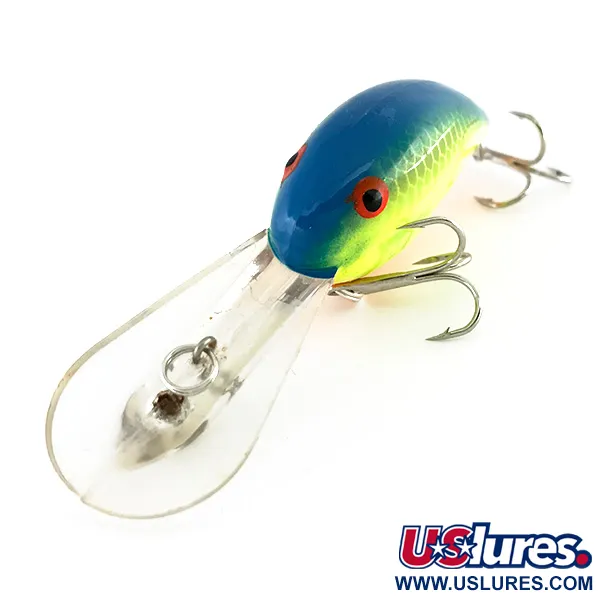 Bandit 300 Crankbait, Escamas Lima-Azul, 8,5g, Glow, #8098