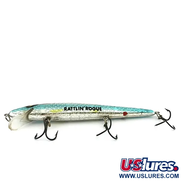 Smithwick Suspending Rattlin’ Rogue Minnow, Plata/Azul, 10g, #8101