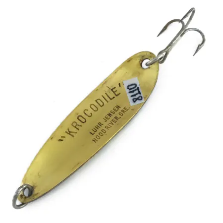 Luhr Jensen Krocodile Die #5 Cucharilla, Frog/Latón, 28g, Latón, #8110