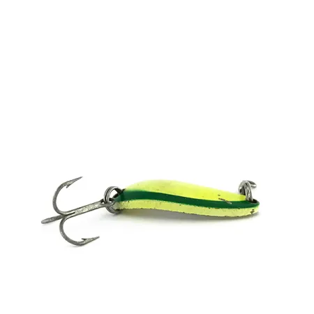 Luhr Jensen Krocodile UV Cucharilla, Amarillo/Verde, 9g, Acabado UV, #8112