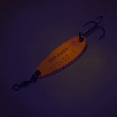 Luhr Jensen Krocodile UV Cucharilla, Red/Rainbow, 9g, UV-Finish, #8116