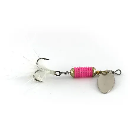 Berkley Scent Vent Cucharilla, Níquel / Rosa, 3,6g, Triple con pluma, #8141