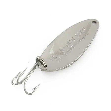 Eppinger Dardevle Devle Dog 5200 Cucharilla, Níquel, 7g, Vintage, #8150