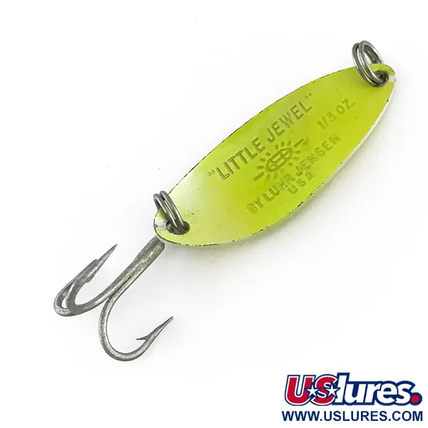 Luhr Jensen Little Jewel UV Cucharilla, Amarillo / Rojo, 9g, UV, #8151