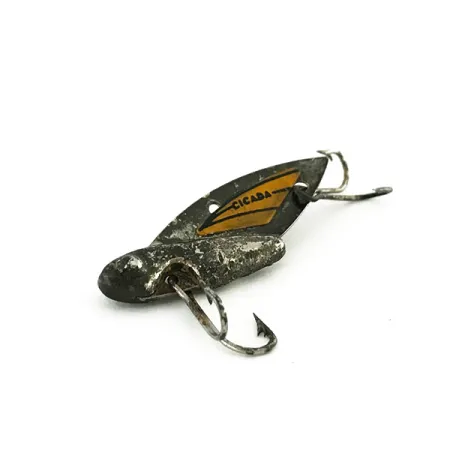 Reef Runner Cicada Señuelo Blade, Negro/Amarillo, 4.2g, Vintage, #8186