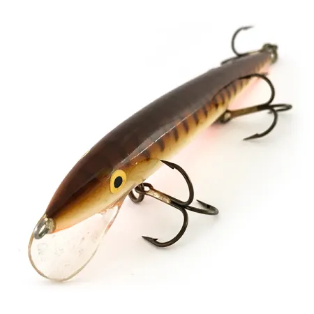 Rapala Husky Floating 13 Señuelo, Brown Tiger, 9g, Finlandia, #8204