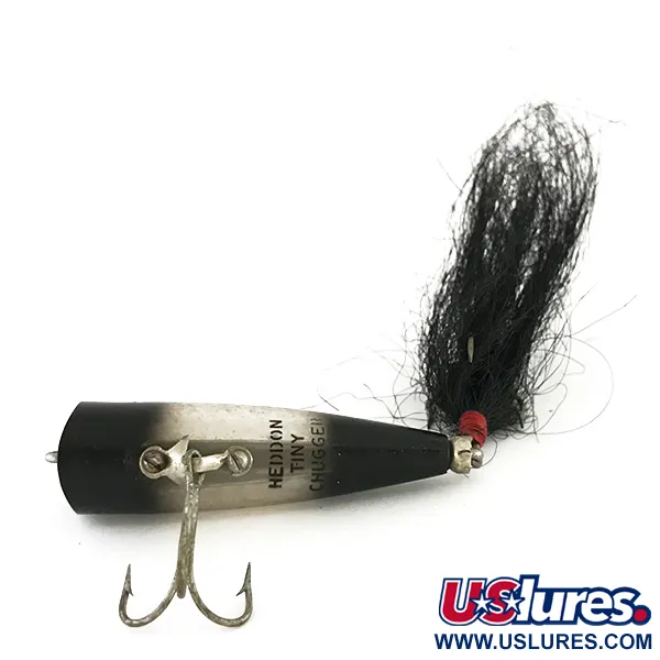 Heddon Tiny Chugger Popper, Negro / Arcoíris, 8.5g, #8210