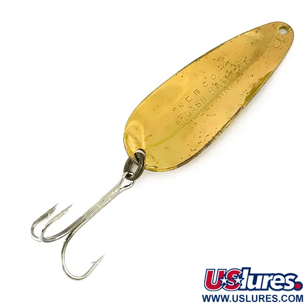 Nebco FlashBait 266 Cucharilla, Oro martillado, 10g, Vintage, #8214