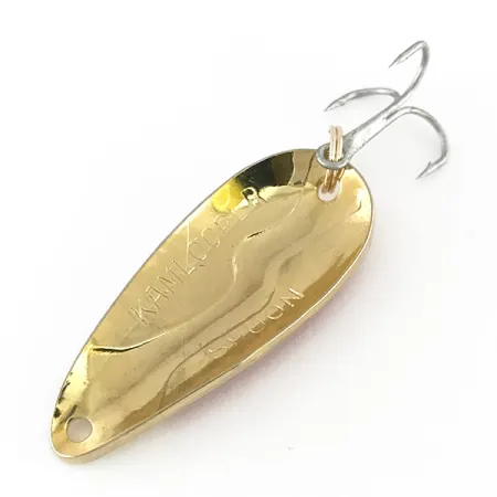 Acme Kamlooper Cucharilla, Blanco / Rojo / Oro, 11g, Perfil lágrima, #8215