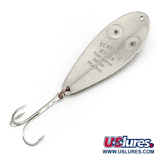 Paul Bunyan Flash eye spoon Cucharilla, Níquel/Rojo, 17g, #8229