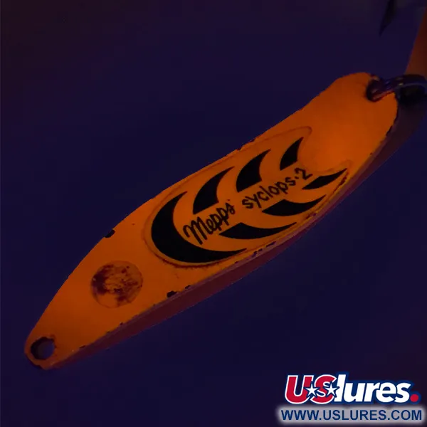 Mepps Syclops 2 UV Cucharilla, Naranja / Negro, 17g, Acabado UV, #8247
