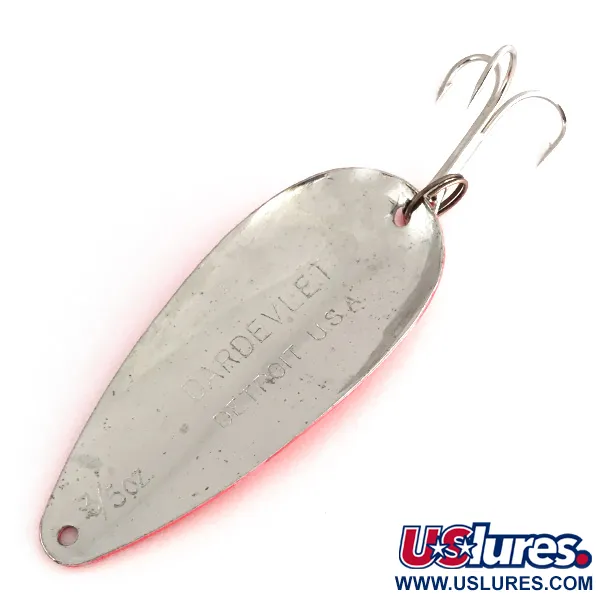 Dardevle Dardevlet UV Cucharilla, Rojo/Níquel, 21g, Acabado UV, #8248