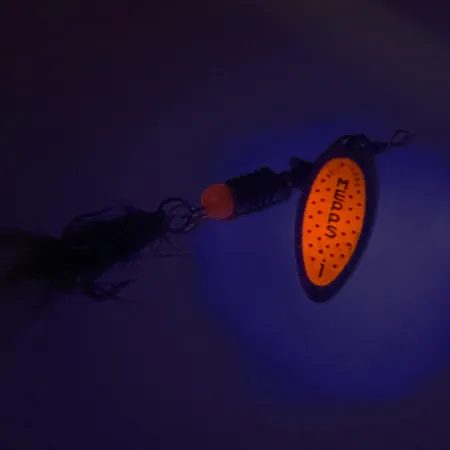 Mepps Aglia Long 1 Cucharilla, Plata/Naranja, 4.5g, UV, #8257