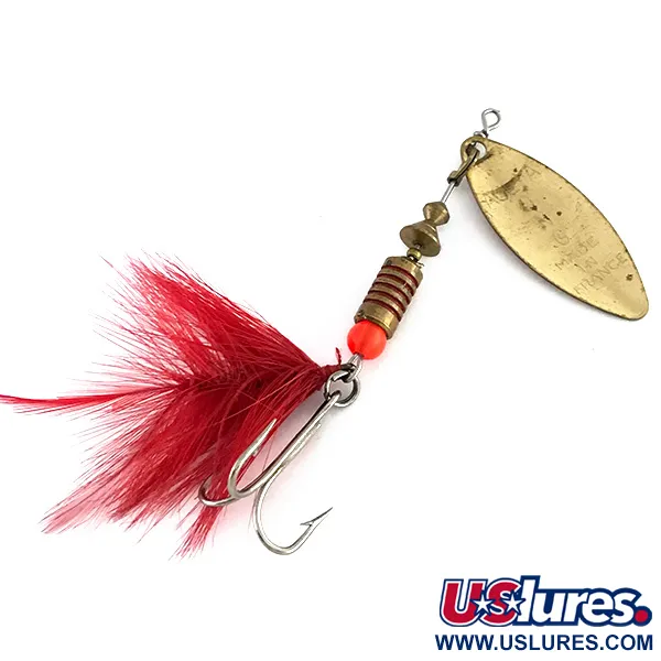Mepps Aglia Long 2 Dressed Cucharilla, Oro / Rojo, 7,3g, #8258