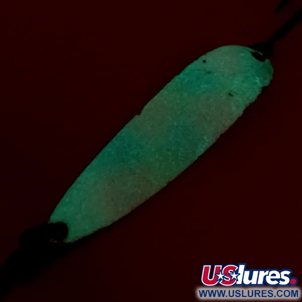 Luhr Jensen Krocodile Die #5 Glow Cucharilla, Pearl, 25g, Glow, #8266