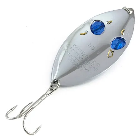 Horrocks-Ibbotson Wobbler Cucharilla, Níquel/Azul, 23g, Cuentas, #8273