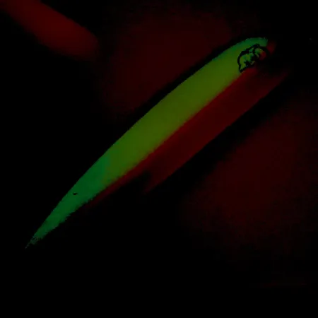 Dardevle Big Ed Flutter-Chuck 3700 Cucharilla, UV Glow, 25g, #8279