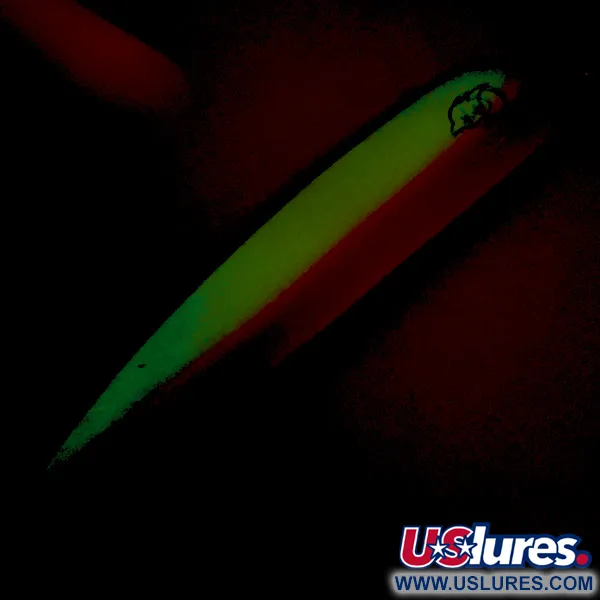 Dardevle Big Ed Flutter-Chuck 3700 Cucharilla, UV Glow, 25g, #8279