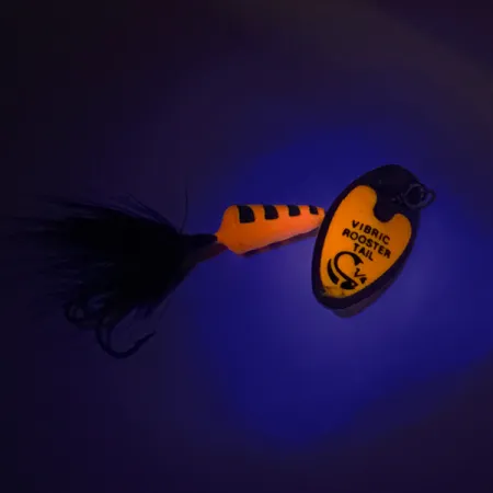 Yakima Bait Vibric Rooster Tail UV Cucharilla, UV Orange Tiger, 7g, #8291