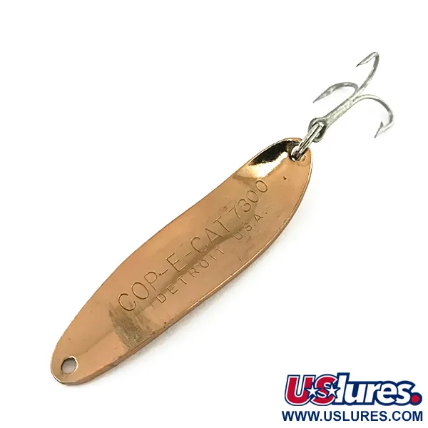 Dardevle Cop-E-Cat 7300 Cucharilla, Cobre martillado, 10g, #8328