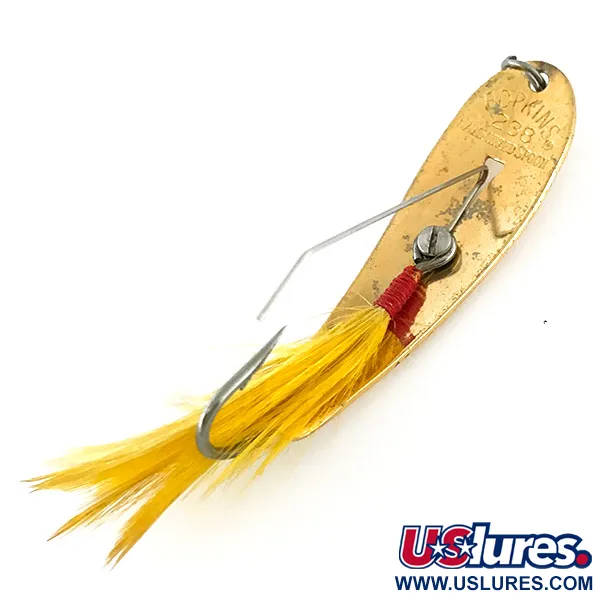 Hopkins Weedless 238 Hammered Spoon Cucharilla, Oro, 7g, Anti-enganche, #8331