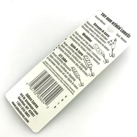 Jake's Lures Lil Jake Cucharilla, Oro / Rojo, 4.7g, Chapada, #8336