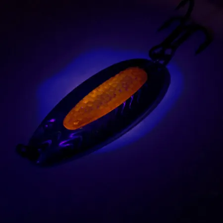 Blue Fox Rattlin Pixee UV Cucharilla, Blue / Red, 24g, UV-reactivo, #8373