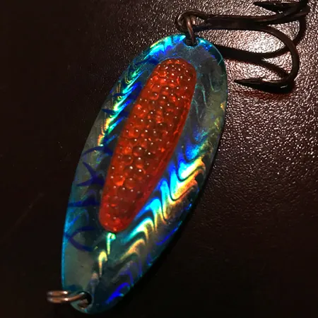 Blue Fox Rattlin Pixee UV Cucharilla, Blue / Red, 24g, UV-reactivo, #8373