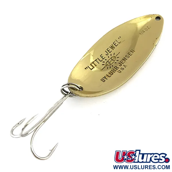 Luhr Jensen Little Jewel Cucharilla, Oro / Azul, 21g, Latón, #8387