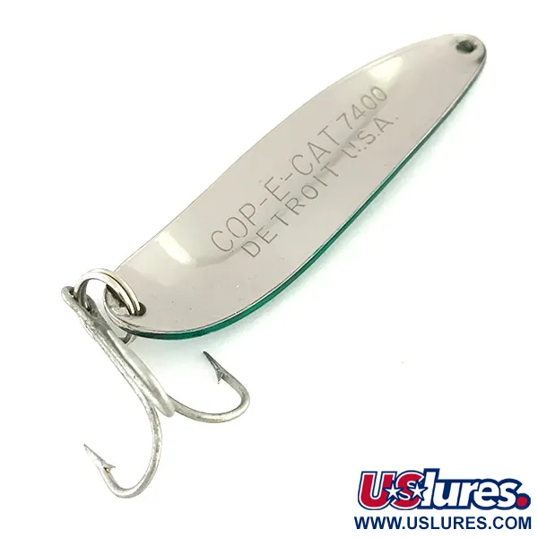 Eppinger Dardevle Cop-E-Cat 7400 Cucharilla, Níquel/Verde, 14g, #8392