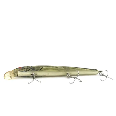 Bomber Magnum Long A Minnow, Plata-Chartreuse, 26g, Vintage, #8407