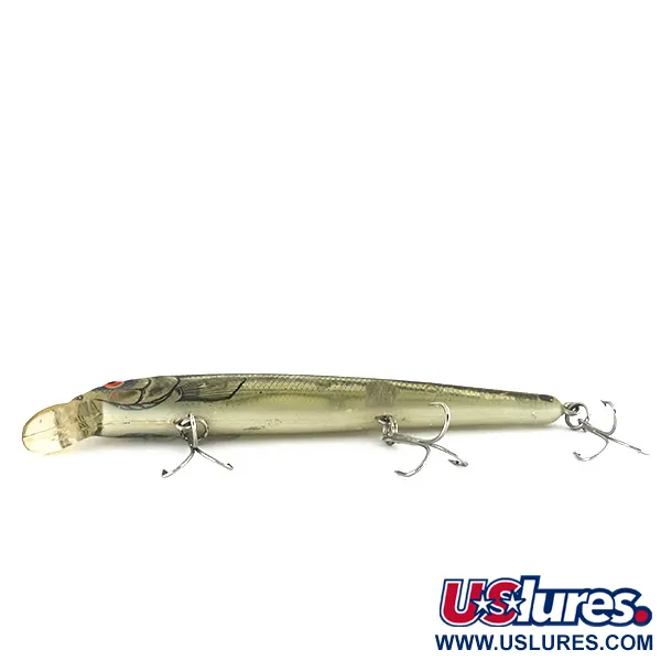 Bomber Magnum Long A Minnow, Plata-Chartreuse, 26g, Vintage, #8407