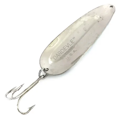 Eppinger Dardevle Cucharilla, Níquel / Azul claro, 28g, Vintage, #8410