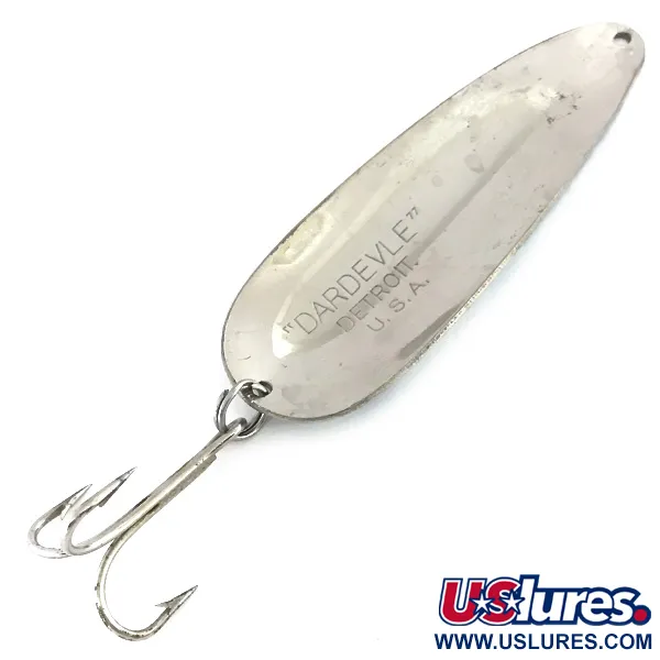 Eppinger Dardevle Cucharilla, Níquel / Azul claro, 28g, Vintage, #8410