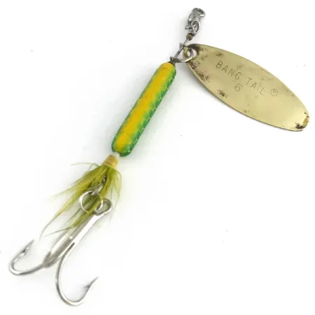 Luhr Jensen Bang Tail Cucharilla, Oro / Amarillo / Verde, 17g, #8411