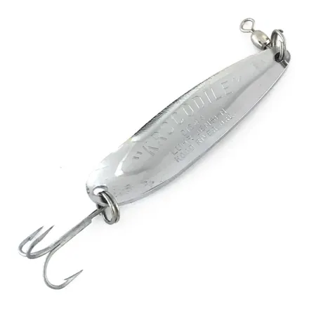 Luhr Jensen Krocodile Die #4 Cucharilla, Níquel martillado, 19g, #8426