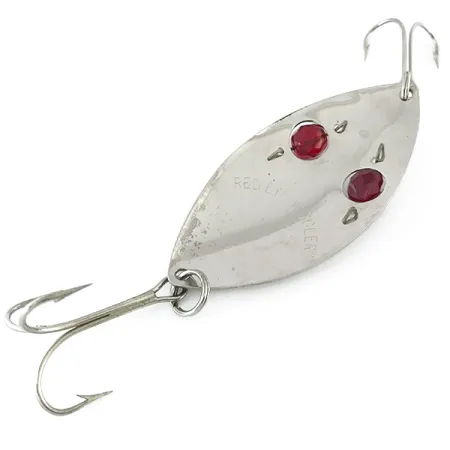 Cucharilla Eppinger Red Eye Wiggler, Níquel / Rojo, 25g, Vidrio, #8431