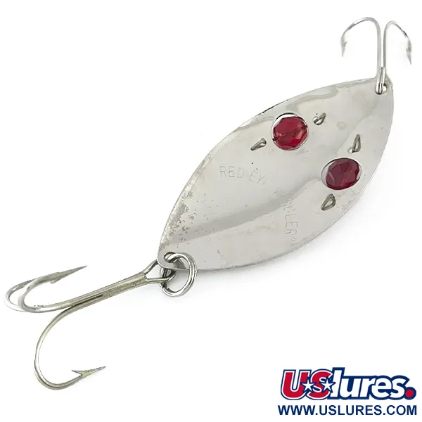 Cucharilla Eppinger Red Eye Wiggler, Níquel / Rojo, 25g, Vidrio, #8431