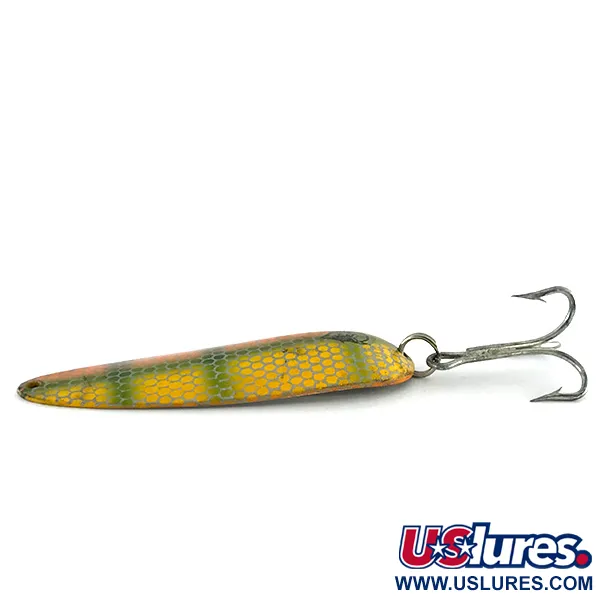 Cucharilla Eppinger Dardevle, Naranja/Verde/Níquel, 28g, Panal, #8432