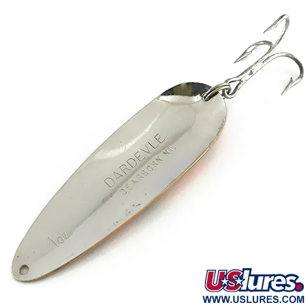 Cucharilla Eppinger Dardevle, Naranja/Verde/Níquel, 28g, Panal, #8432