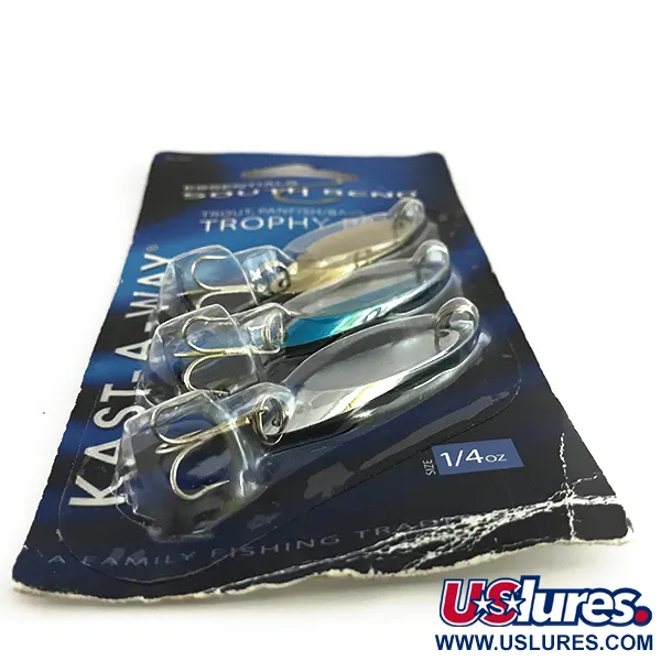 South Bend Essentials Kast-A-Way Cucharilla, Oro/Níquel/Azul, 7g, #8451