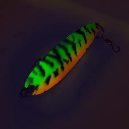 Luhr Jensen Krocodile Die #4 UV Cucharilla, Fire Tiger, 14g, UV, #8466