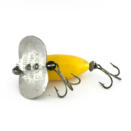Fred Arbogast Jitterbug Señuelo Superficie, Amarillo, 7g, Babero, #8477