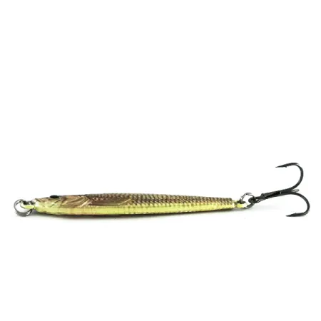 Cabela's Real Image Jig-N-Spoon Jig, Gold Shiner, 28g, Realista, #8496