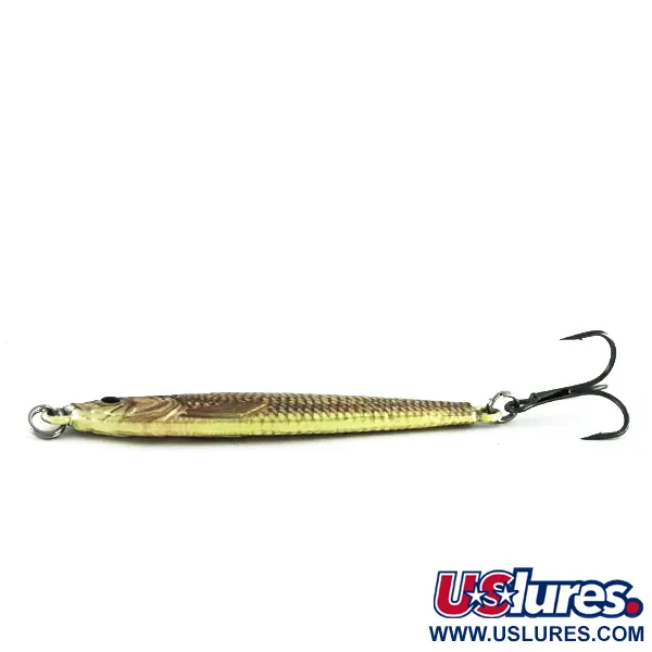 Cabela's Real Image Jig-N-Spoon Jig, Gold Shiner, 28g, Realista, #8496