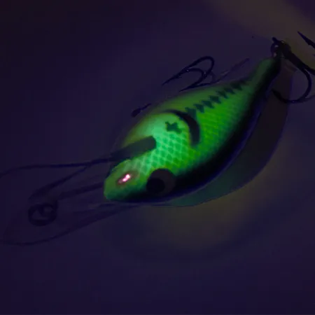 Renegade Little Diver Crankbait, Verde, 11g, reactivo UV, #8498