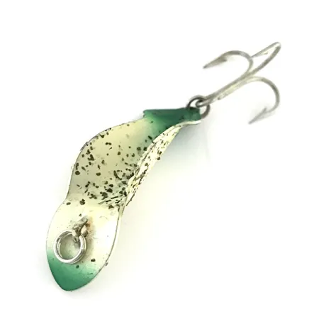 Buck Perry Spoonplug Cucharilla, Blanco/Verde, 5g, Estructuras, #8500